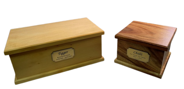 Premium 2: Cremation – Solid Timber Boxes Camphor Laurel (Pine Out of Stock)