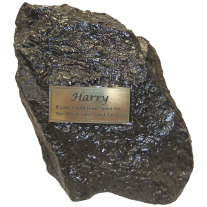 Pet Cremation Premium 12 – Resin Rock in Cream