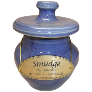 Tiny Pet Cremation Gold Memorial Ceramic Urn in Rustic Black Tiny Pet Cremation Gold Memorial Ceramic Urn in Rustic Black