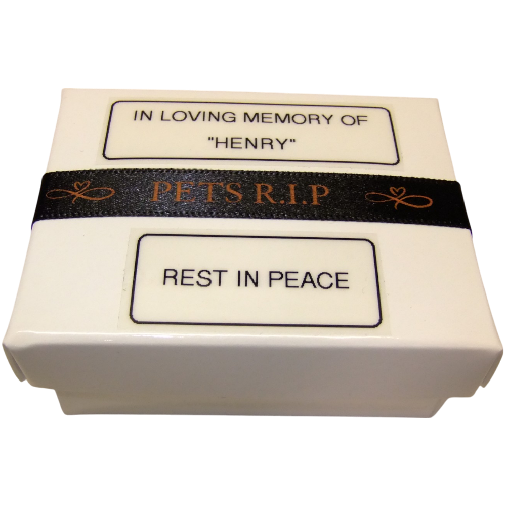 Tiny Pet Cremation Garden Memorial Cardboard Presentation Box