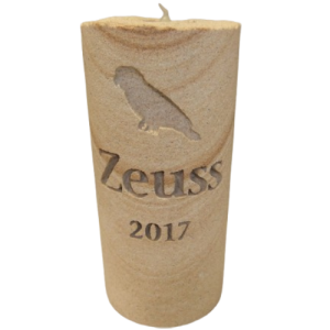 TINY PET SANDSTONE CANDLE "Holds Ashes' TINY PET SANDSTONE CANDLE "Holds Ashes'