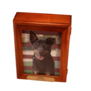 Pet Cremation Solid Timber Photo Frame. 9A Small Walnut -All other sizes out of stock