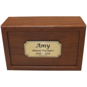 Pet Cremation Basic Memorial - Imported Timber Box