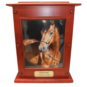 Large Pet Cremation Premium 1 - Cherry Photo Box