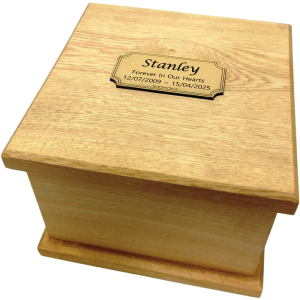 Pet Cremation Premium 2 Solid Pine Timber Box