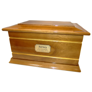 Pet Cremation Premium 4 Solid Timber Box in Cedar