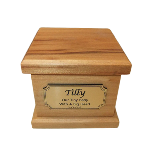 Tiny Pet Cremation Premium 2 – Solid Timber Box in Pine
