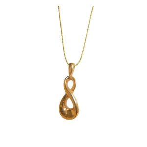 KEEPSAKE STAINLESS STEEL GOLD NECKLACE -INFINITY