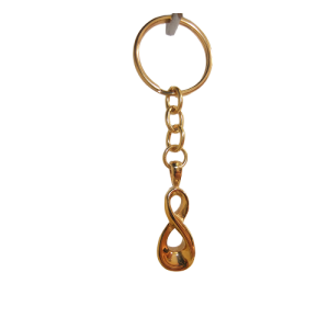 KEEPSAKE STAINLESS STEEL GOLD KEYRINGS -INFINITY