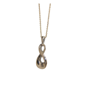 KEEPSAKE STAINLESS STEEL SILVER NECKLACE -INFINITY