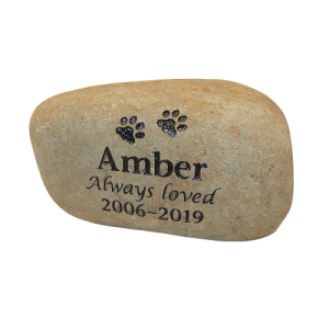 TUMBLED RIVERSTONE WITH RECEPTACLE